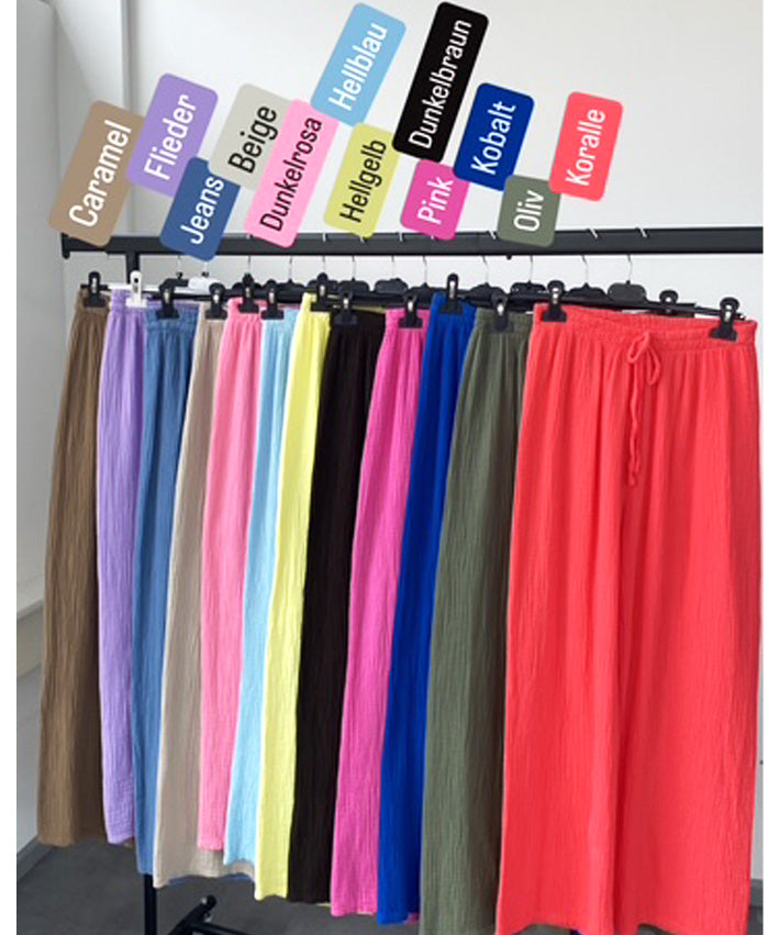 lenipepunkt-musselinhose-damen-baumwolle-schwarz-s-m image 2