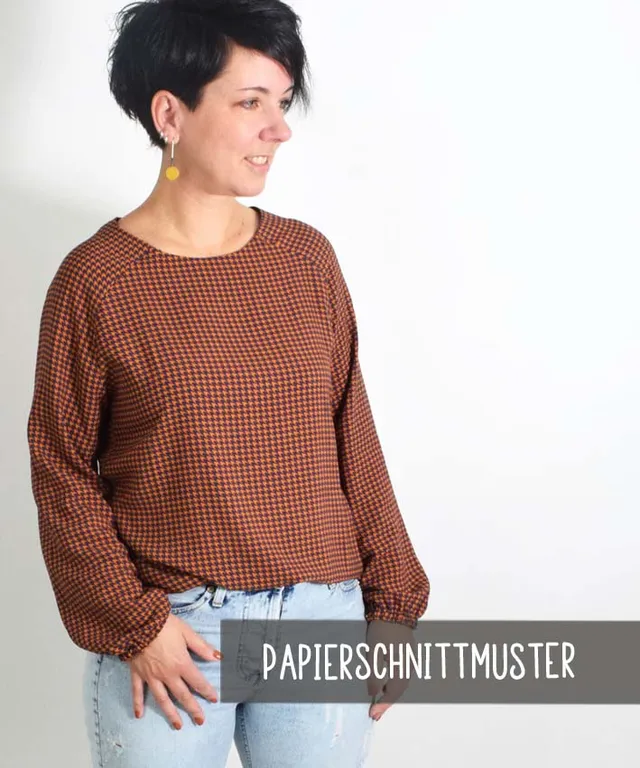 lenipepunkt-schleifen-bluse-papierschnittmuster-155-xs-xxxl image 1