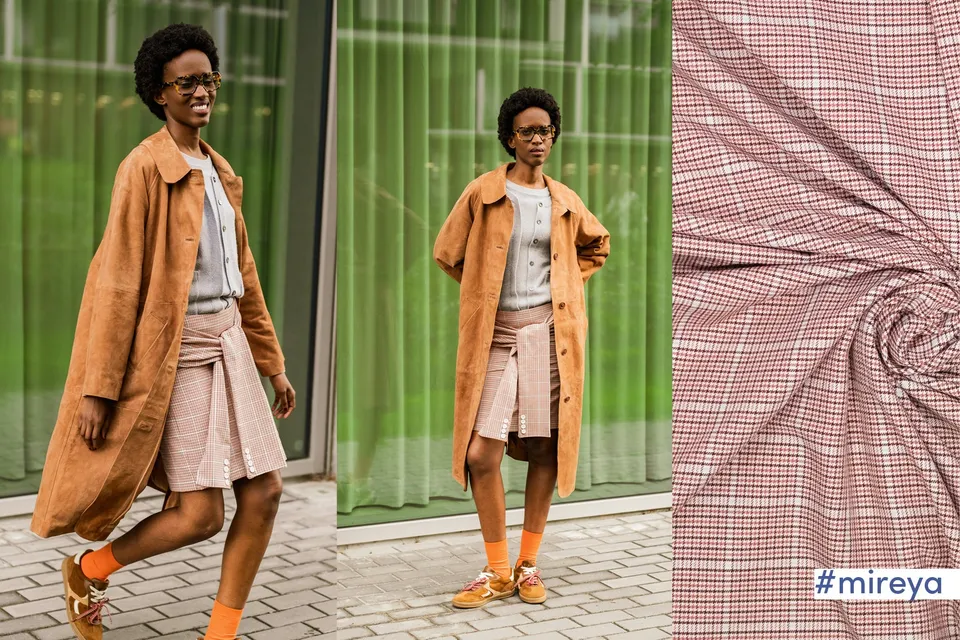 fibre-mood-woven-bengaline-check-webstoff-viskose-kariert image 1
