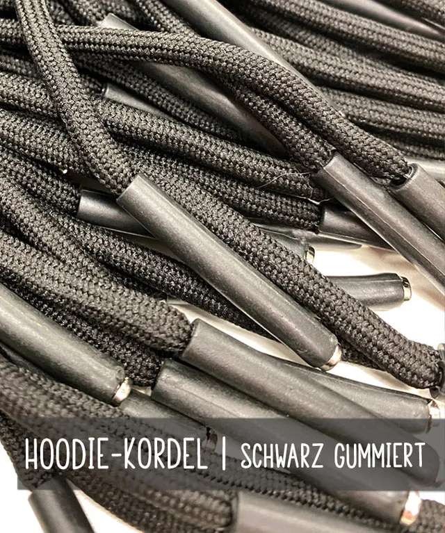 lenipepunkt-kurzwaren-hoodie-kordel-gummiert-schwarz-140cm image 1