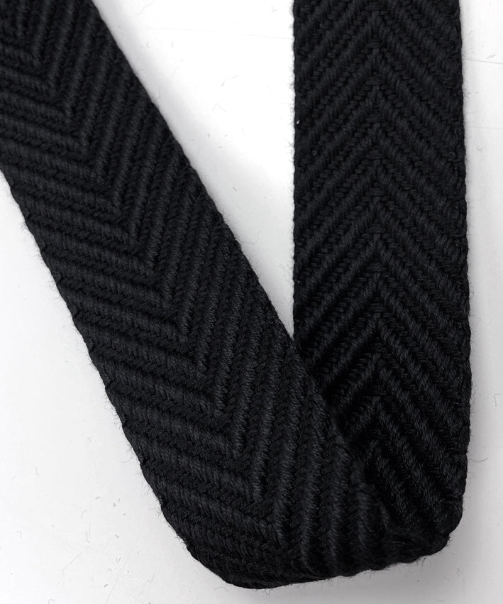 lenipepunkt-black-arrow-gurtband-schwarz-4-cm-meterware image 2