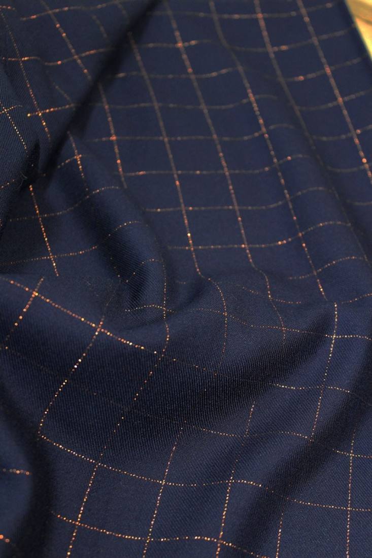 n-hfrosch-stoffe-viskose-twill-glitzer-karo-dunkelblau image 5