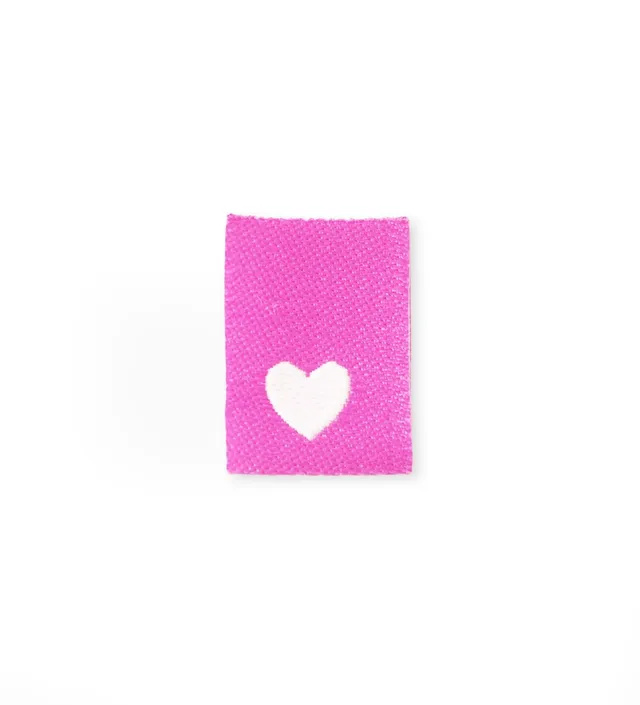 paul-clara-weblabels-mini-herz-weblabel-neonpink image 1