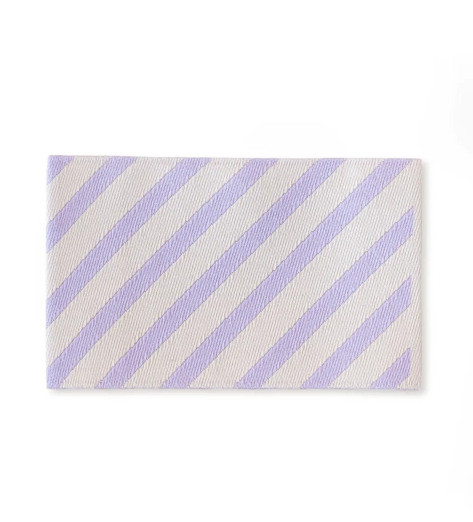 paul-clara-weblabels-stripes-xl-weblabel-lila-ecru image 1