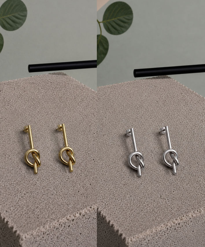 leni-pepunkt-knoten-ohrstecker-edelstahl-gold-37 image 1