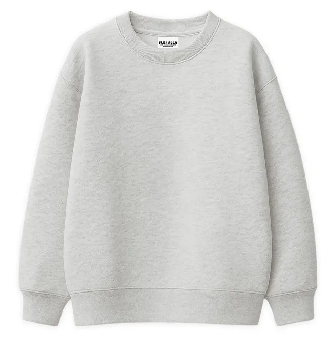 paul-clara-elli-ella-oversize-sweater-hellgrau-meliert-baumwolle image 1