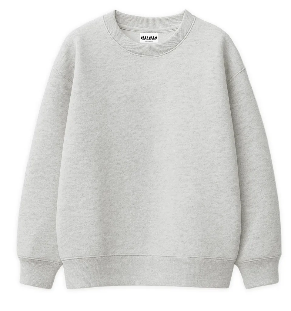 paul-clara-elli-ella-oversize-sweater-hellgrau-meliert-baumwolle image 1