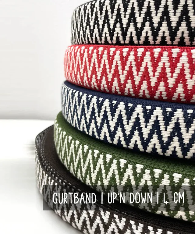 lenipepunkt-up-n-down-gurtband-4-cm-braun-meterware image 1