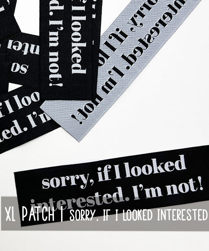 lenipepunkt-xl-patch-sorry-if-i-looked-stoffaufn-her image 2