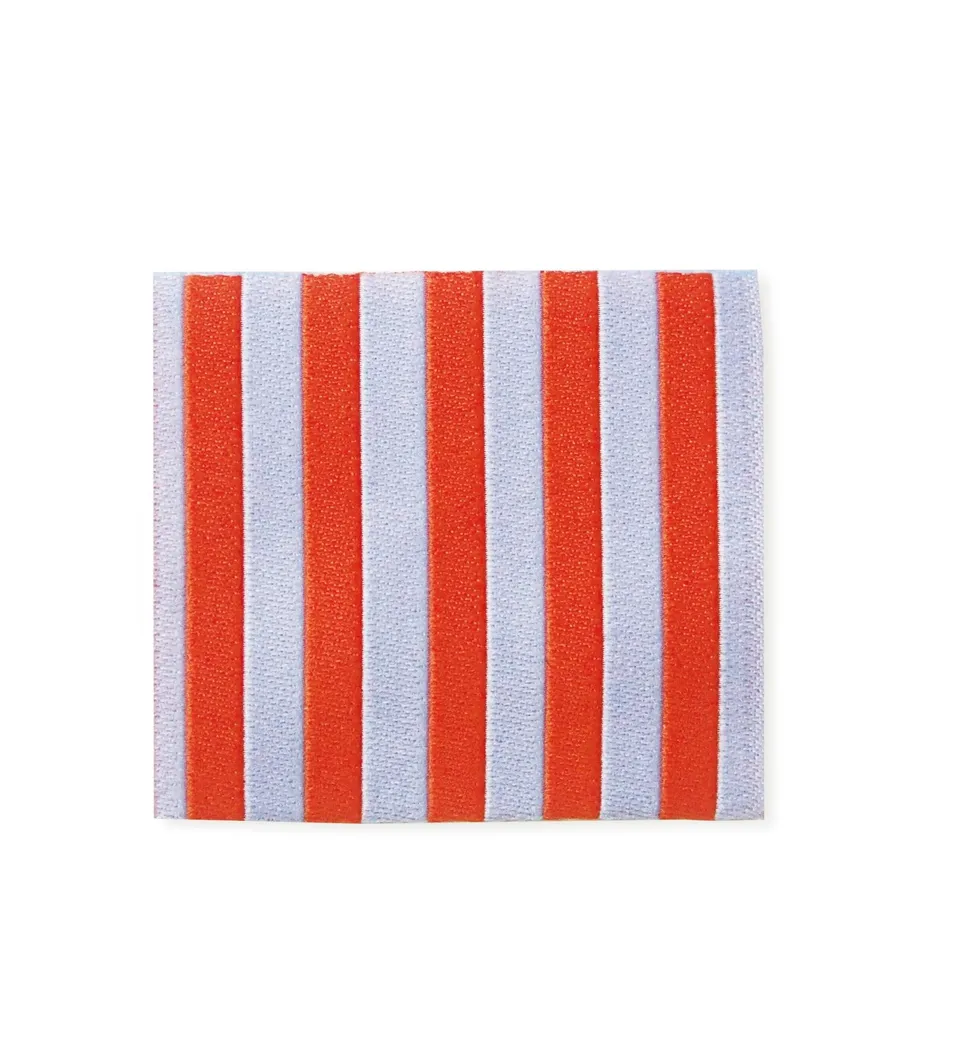 paul-clara-weblabels-stripes-klapp-weblabel-orangerot-blue image 1