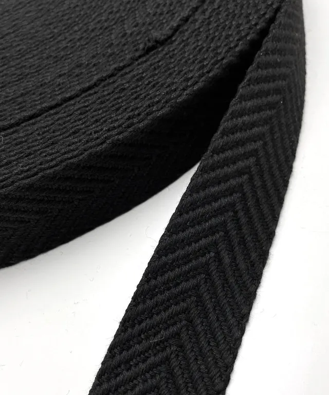lenipepunkt-black-arrow-gurtband-schwarz-4-cm-meterware image 1