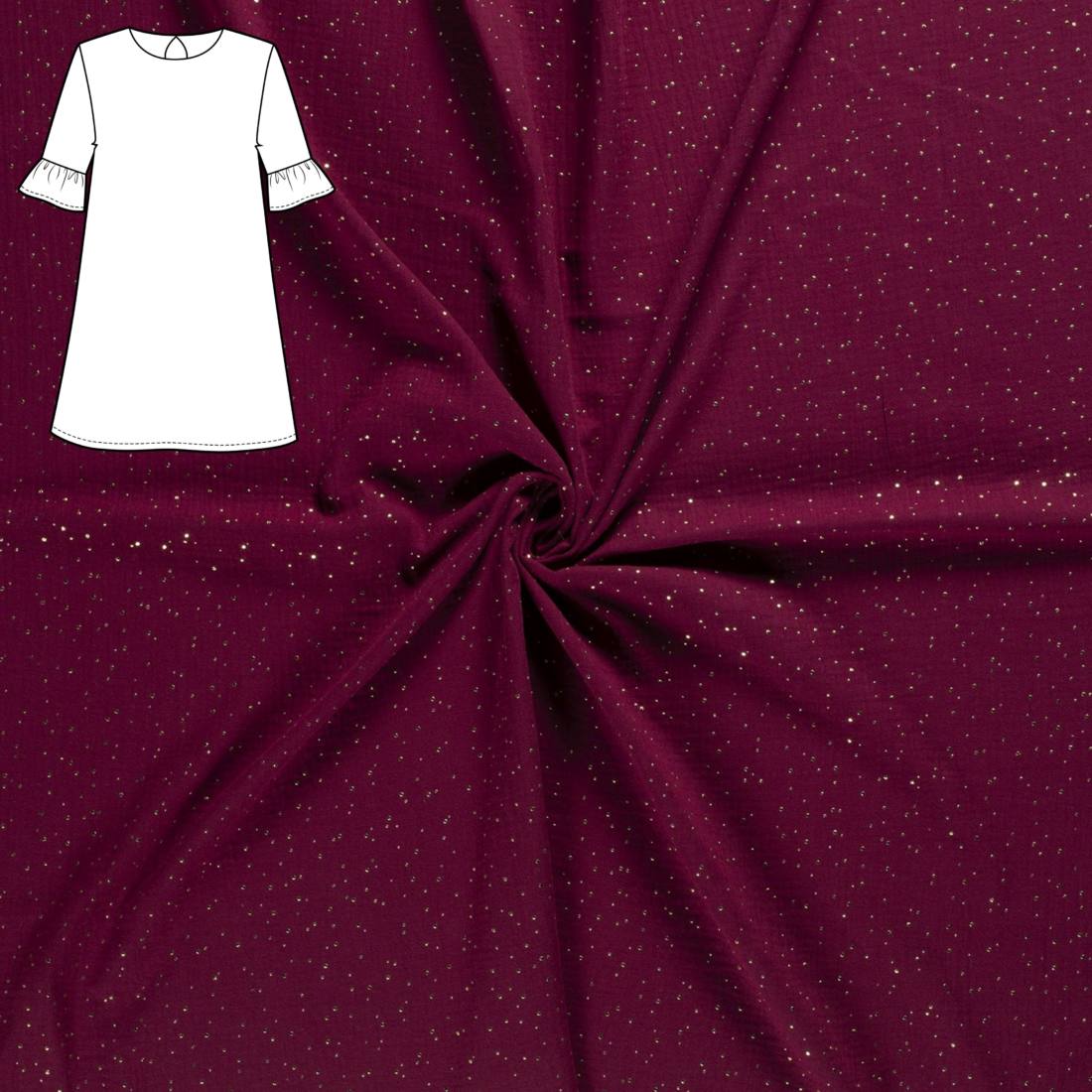n-hfrosch-cantik-n-hpaket-musselin-fuchsia-kleid-baumwolle image 1