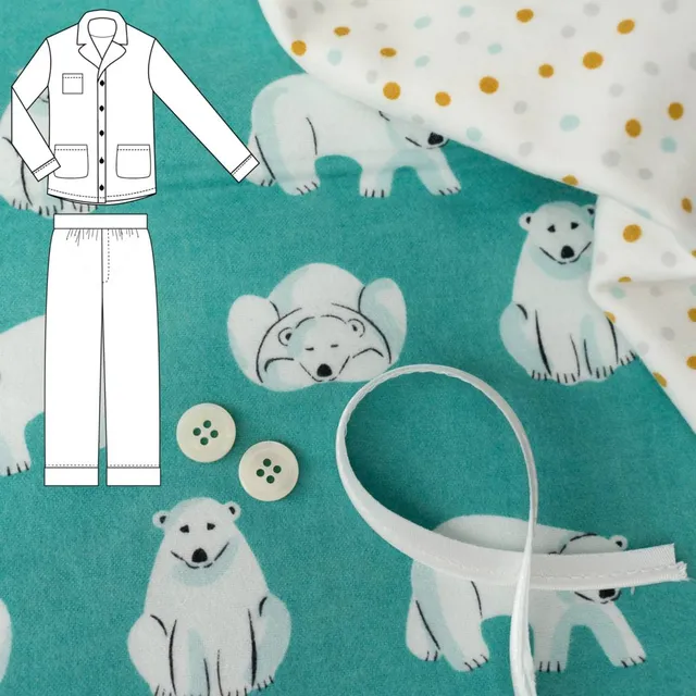 n-hfrosch-tidur-kids-pyjama-n-hpaket-eisb-r-bio-flanell image 1