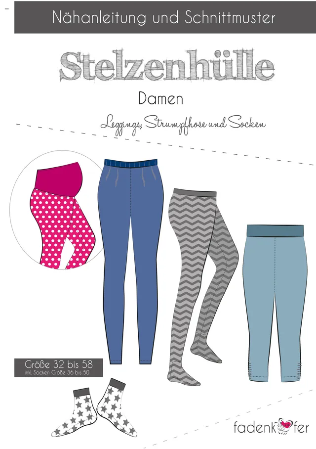 fadenk-fer-papierschnittmuster-stelzenh-lle-damen-leggings image 1