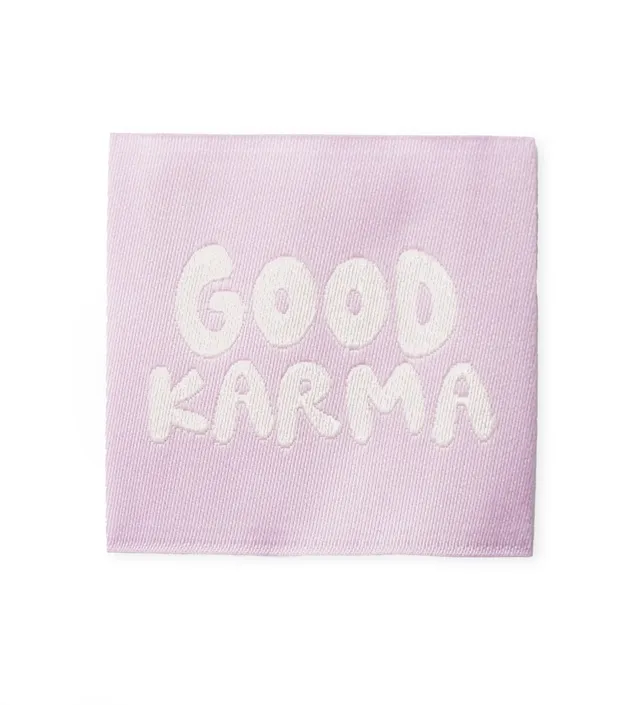 paul-clara-weblabels-good-karma-label-zum-ann-hen-polyester image 1
