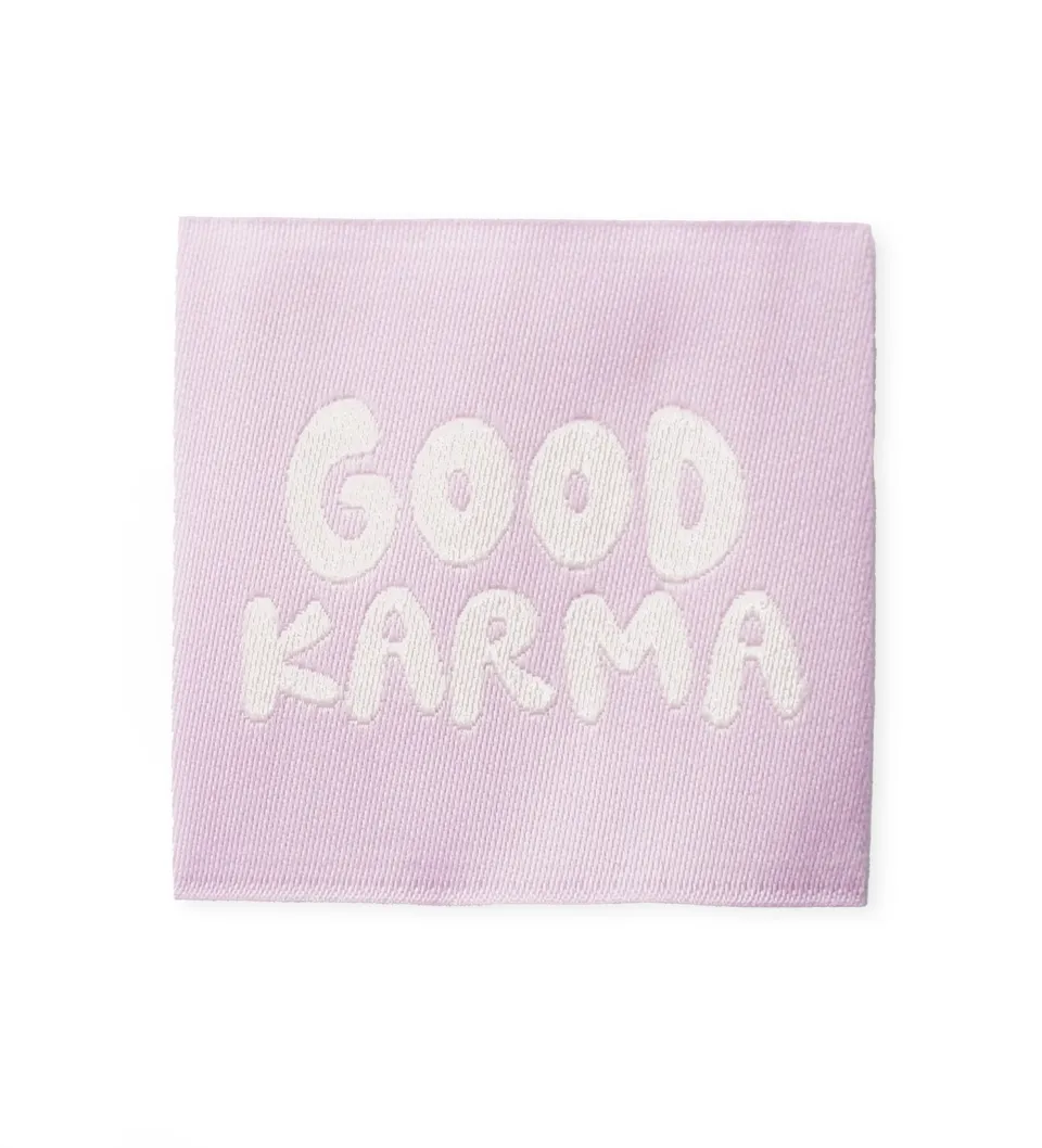paul-clara-weblabels-good-karma-label-zum-ann-hen-polyester image 1