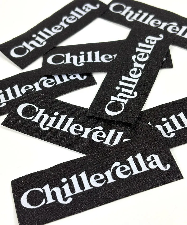 lenipepunkt-xl-patch-chillerella-glitzer-schwarz-8x3-cm image 1