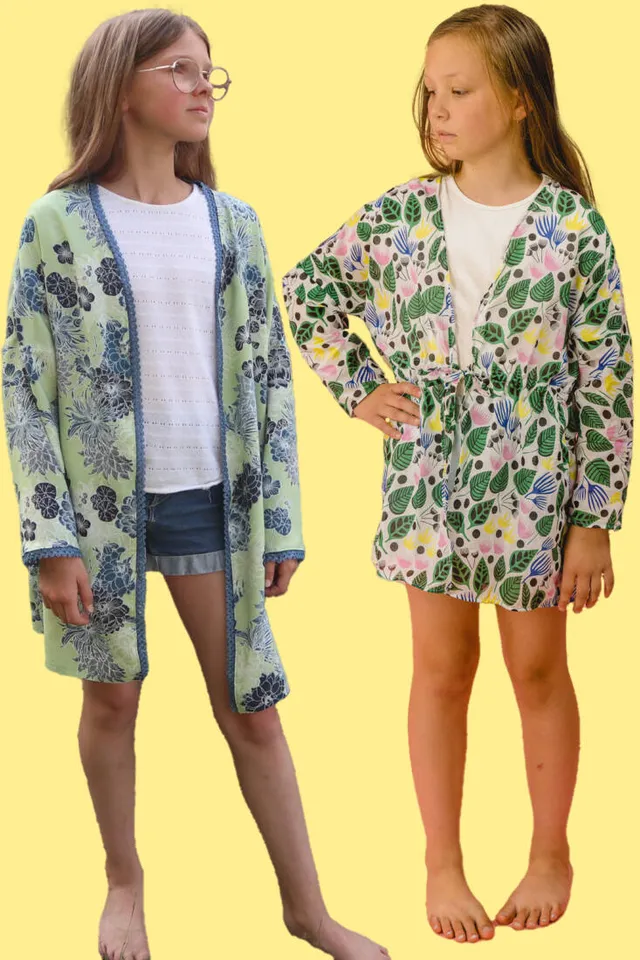 n-hfrosch-flores-kinder-kimono-schnittmuster-ebook-strand image 1