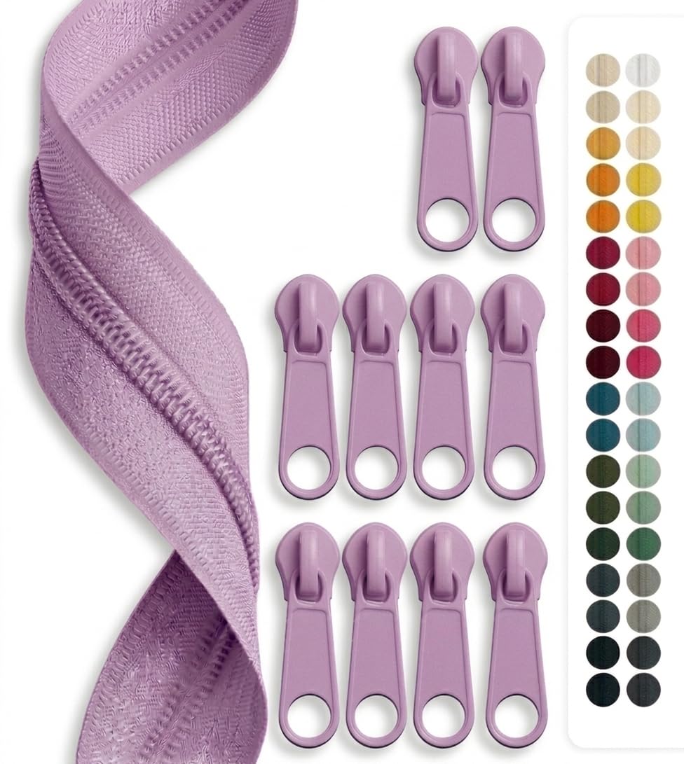 jajasio-endlos-rei-verschluss-5m-wei-5mm-10-zipper image 2