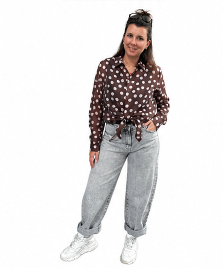 lenipepunkt-polka-dots-bluse-rosa-durchscheinend-onesize-lyocell image 4