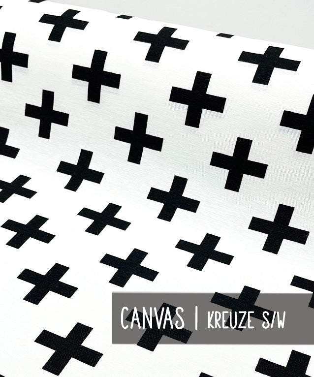 lenipepunkt-canvas-taschenstoff-kreuze-s-w-140-cm-breit image 1