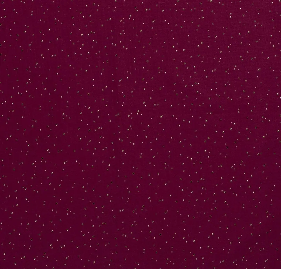 n-hfrosch-stoffe-musselin-glitzer-punkte-stoff-fuchsia image 1