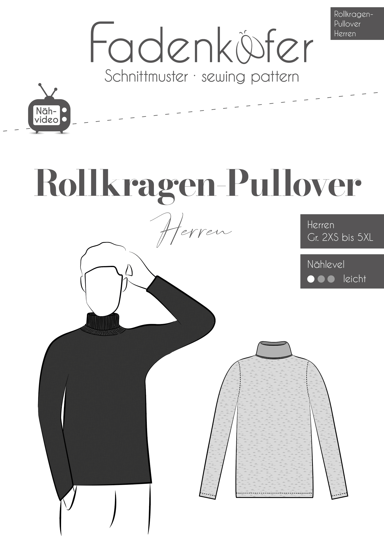 fadenk-fer-rollkragen-pullover-herren-papierschnitt-2xs-5xl image 1