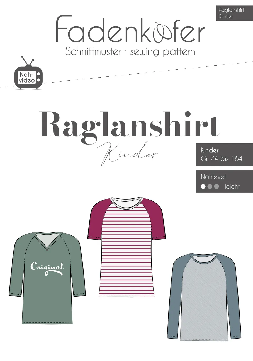 fadenk-fer-raglanshirt-papierschnittmuster-kinder-v-ausschnitt image 1