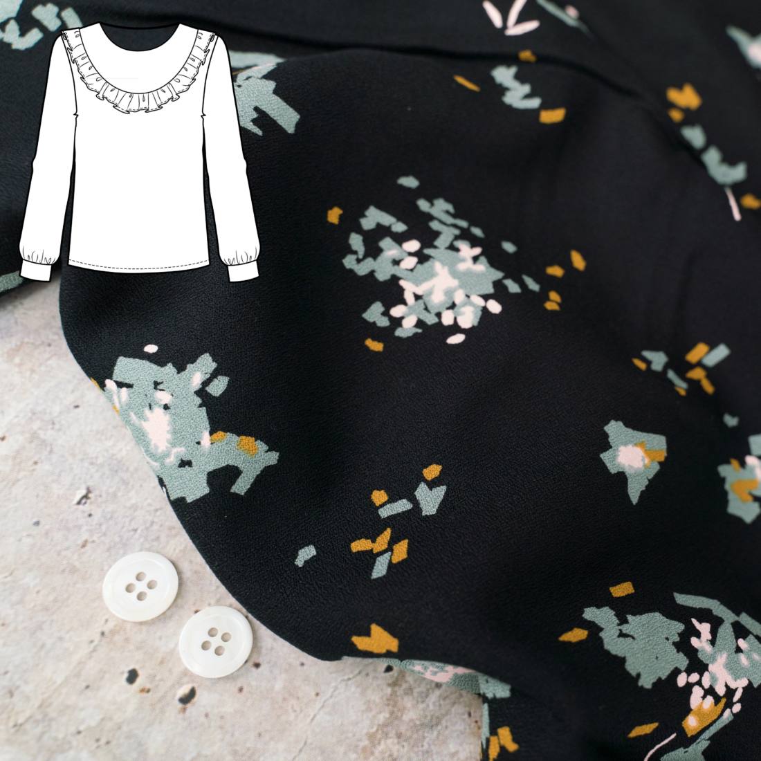 n-hfrosch-n-hpaket-bluse-seni-ocella-schwarz-viskose-krepp image 1