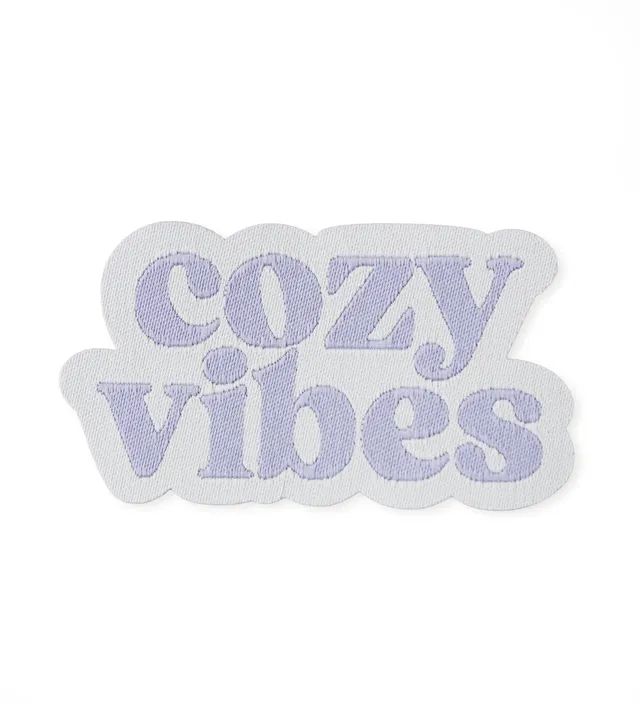 paul-clara-patches-cozy-vibes-patch-iron-on-5-5-cm image 1