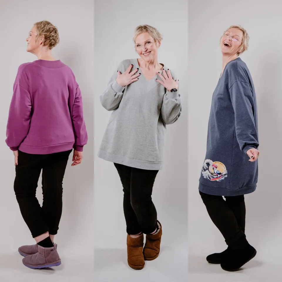 sew-simple-damen-sweater-timea-papierschnittmuster-v-ausschnitt image 1