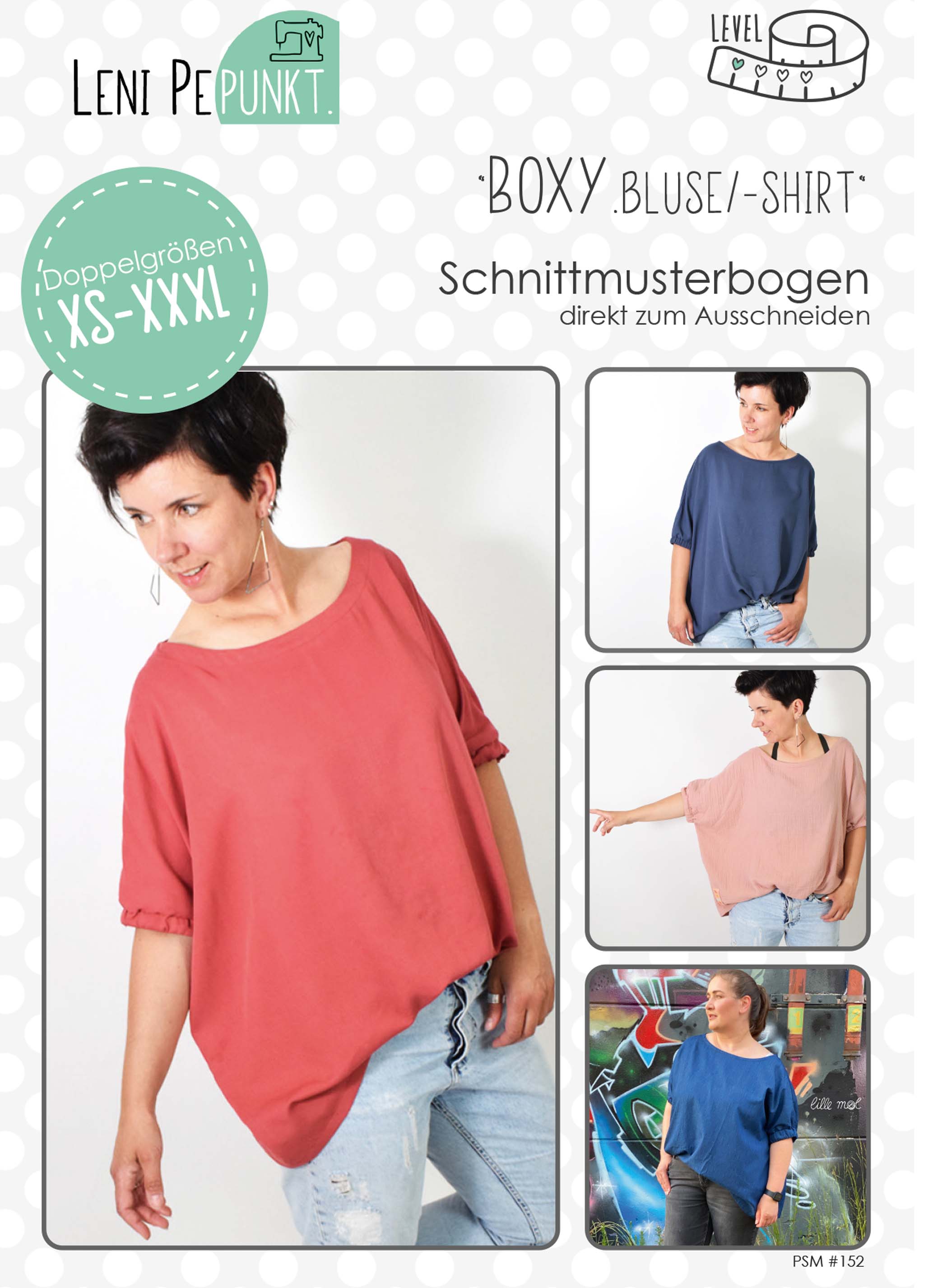 lenipepunkt-boxybluse-papierschnittmuster-bluse-xs-xxxl-oversize image 2