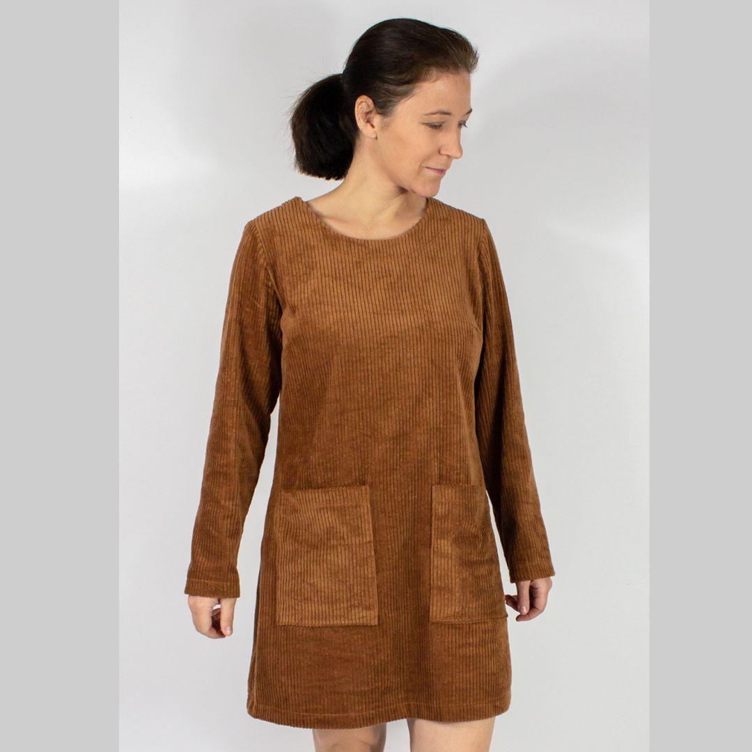 sew-simple-aivie-cordkleid-schnittmuster-pdf-langarm-taschen image 1