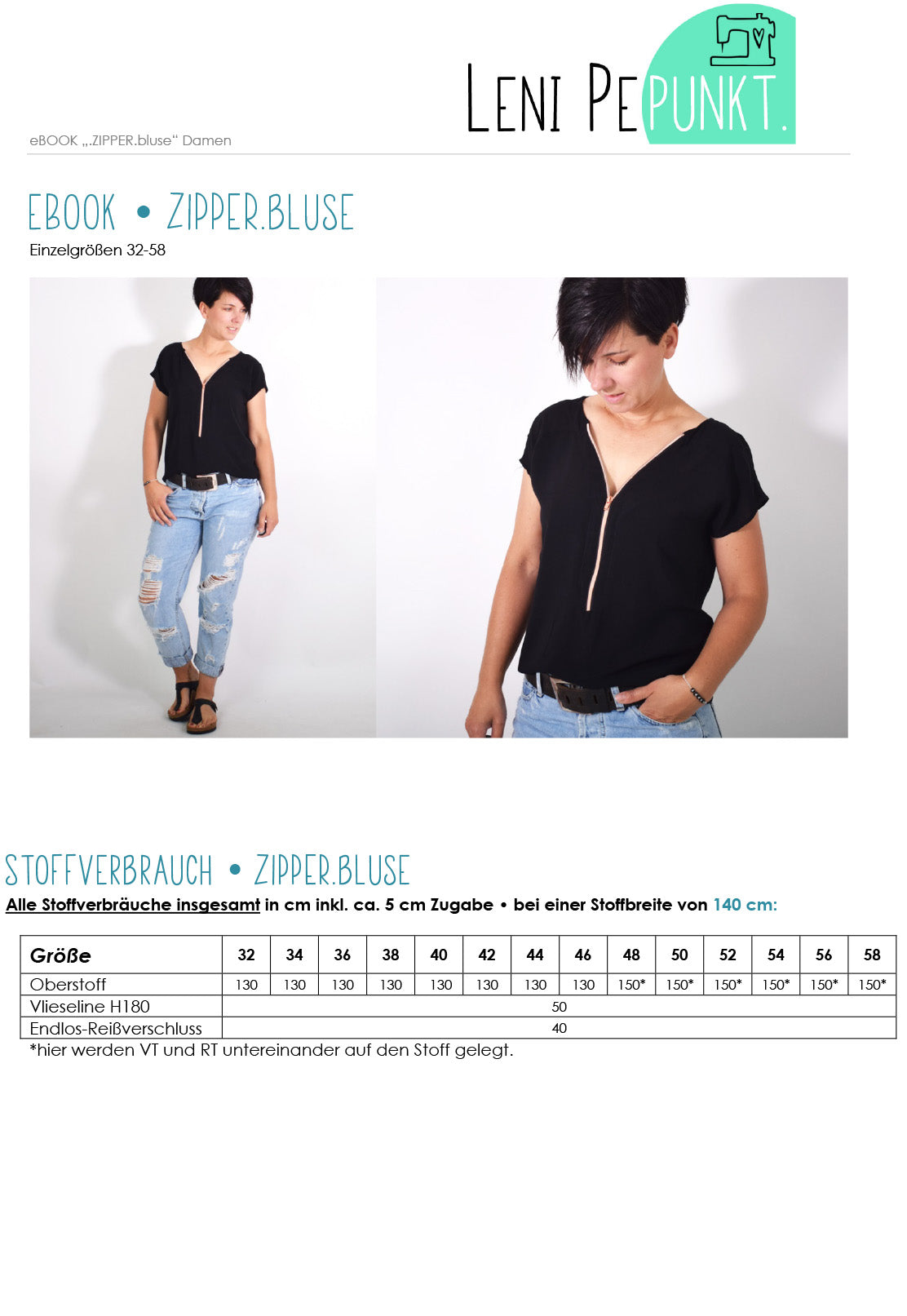 lenipepunkt-schnittmuster-ebook-131-zipper-bluse-gr-32-58-bluse image 2
