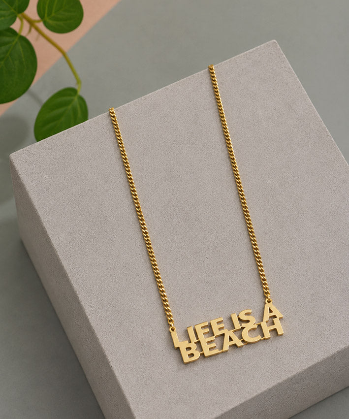 lenipepunkt-ready-to-wear-kette-life-is-a-beach-gold-54-cm image 2