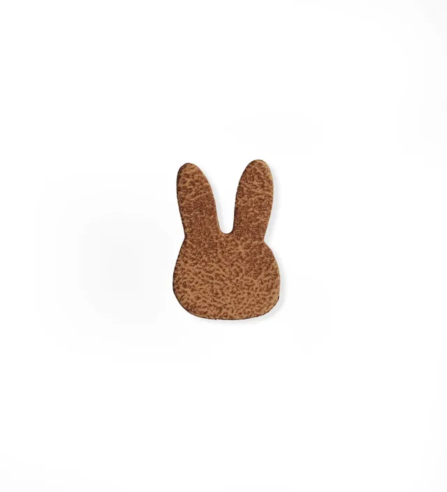 paul-clara-kunstleder-labels-hase-etikett-iron-on-pu image 1